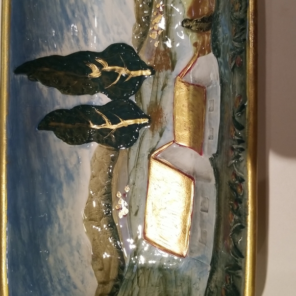 Vintage Bella Casa by Ganz large boat tray - Picture 12 of 13